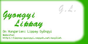 gyongyi lippay business card