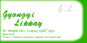 gyongyi lippay business card